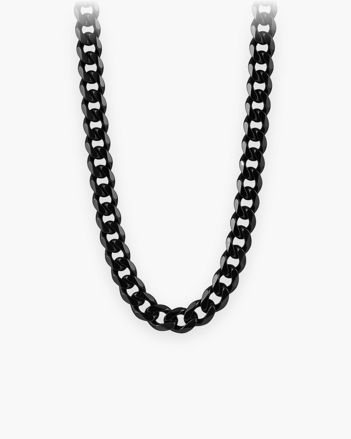 Atlas curb chain in black stainless steel [c:black]