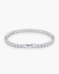 Men's CZ Tennis Bracelet in Stainless Steel