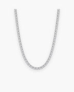 Atlas 4 mm CZ tennis chain in silver stainless steel [c:silver]