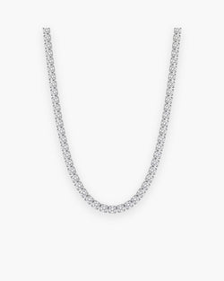 Atlas 4 mm CZ tennis chain in silver stainless steel [c:silver]