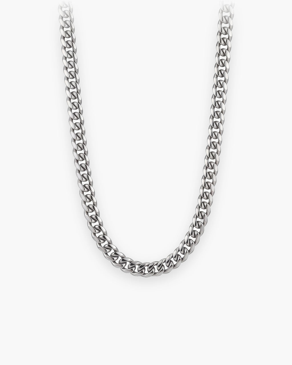 Atlas dense Cuban chain in silver-tone stainless steel [c:silver]
