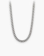 Atlas dense Cuban chain in silver-tone stainless steel [c:silver]