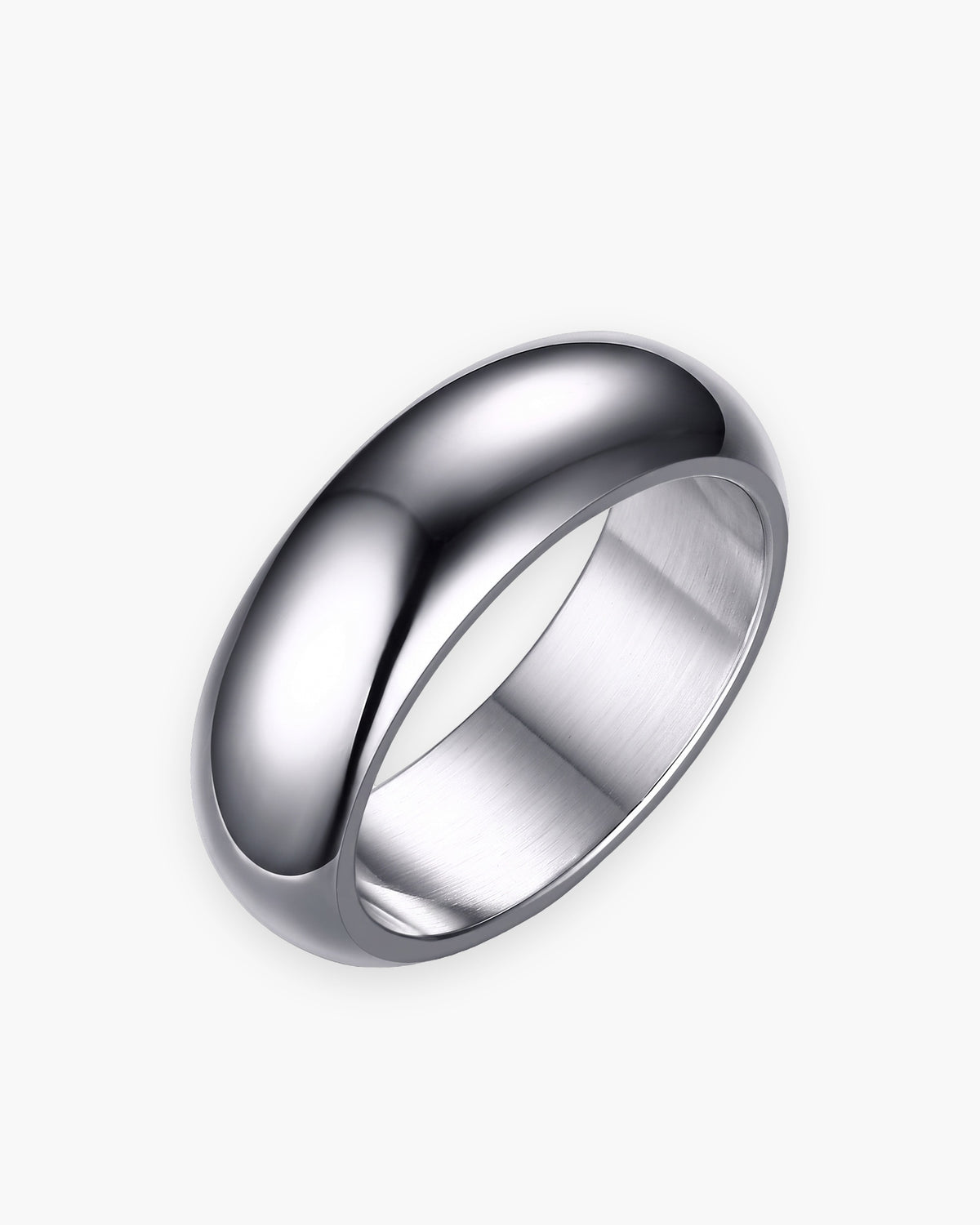 Atlas Dome Band in silver-tone [c:silver]