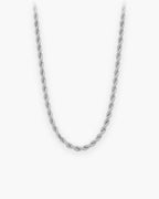 Atlas everyday rope chain in silver stainless steel [c:silver]