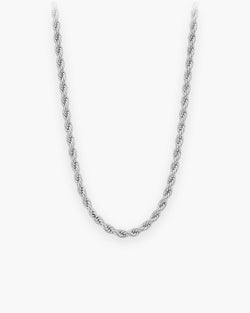 Atlas everyday rope chain in silver stainless steel [c:silver]