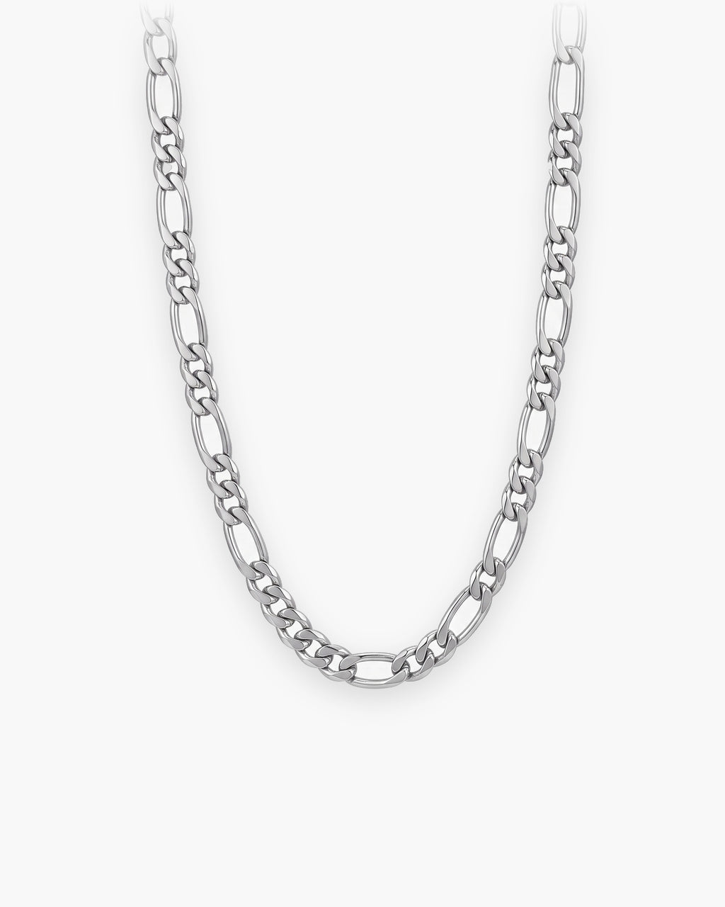 Atlas figaro chain in silver-tone 304 stainless steel [c:silver]