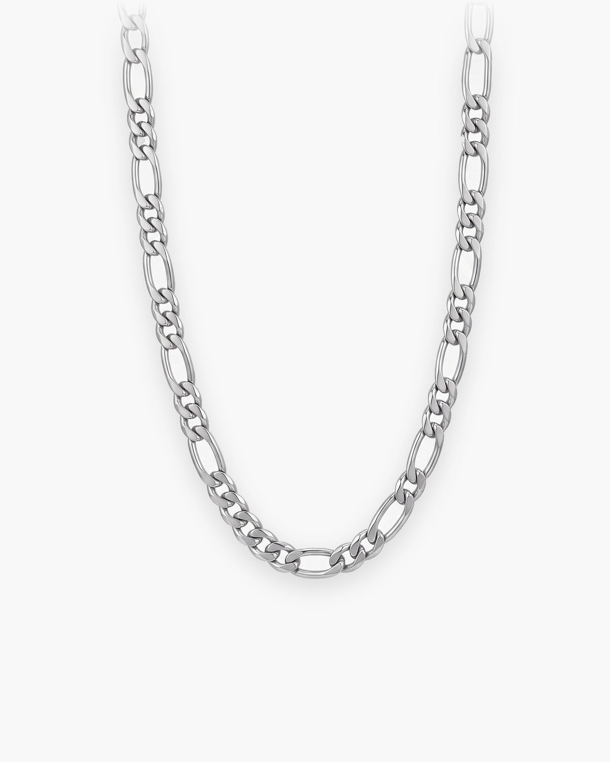 Atlas figaro chain in silver-tone 304 stainless steel [c:silver]