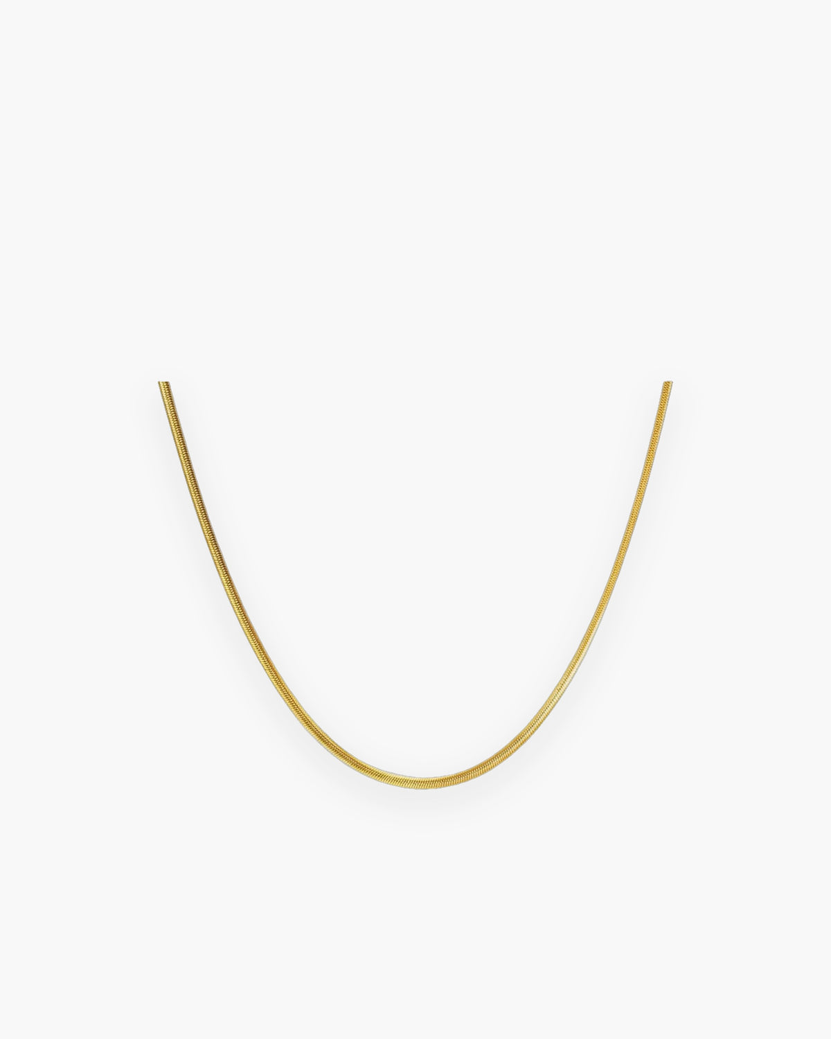 Atlas fine 1.8 mm snake chain necklace in gold-tone stainless steel [c:18mmsnakechain]