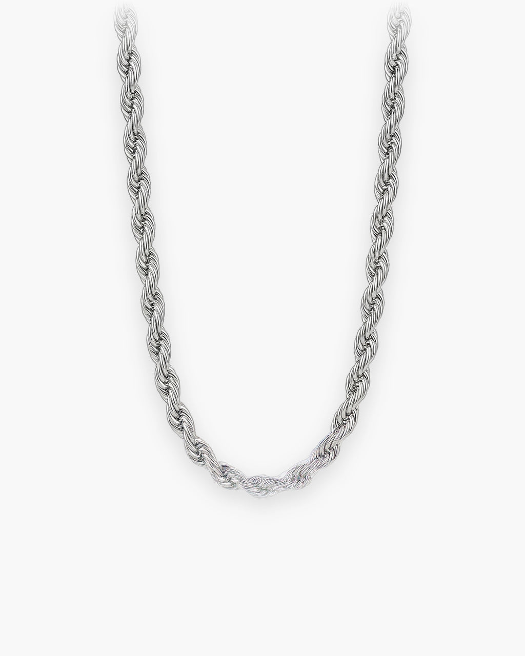 Atlas fine rope chain in silver stainless steel [c:silver]