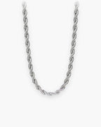 Atlas fine rope chain in silver stainless steel [c:silver]