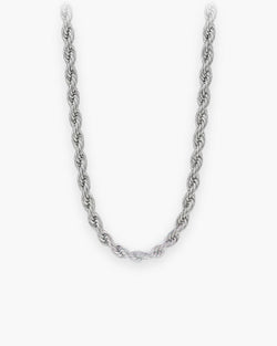 Atlas fine rope chain in silver stainless steel [c:silver]