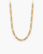 Atlas Flat Gold-Tone Figaro Chain in gold-tone [c:gold]