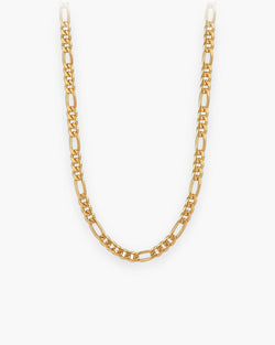 Atlas Flat Gold-Tone Figaro Chain in gold-tone [c:gold]