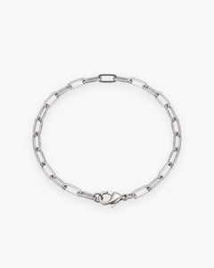 Chaîne homme Atlas à maille plate, collier ou bracelet en acier inoxydable