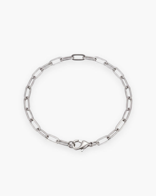 Chaîne homme Atlas à maille plate, collier ou bracelet en acier inoxydable