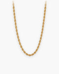 Atlas gold-tone rope chain in gold-tone stainless steel [c:gold]