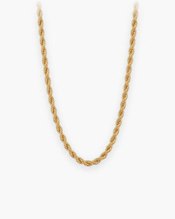 Atlas gold-tone rope chain in gold-tone stainless steel [c:gold]