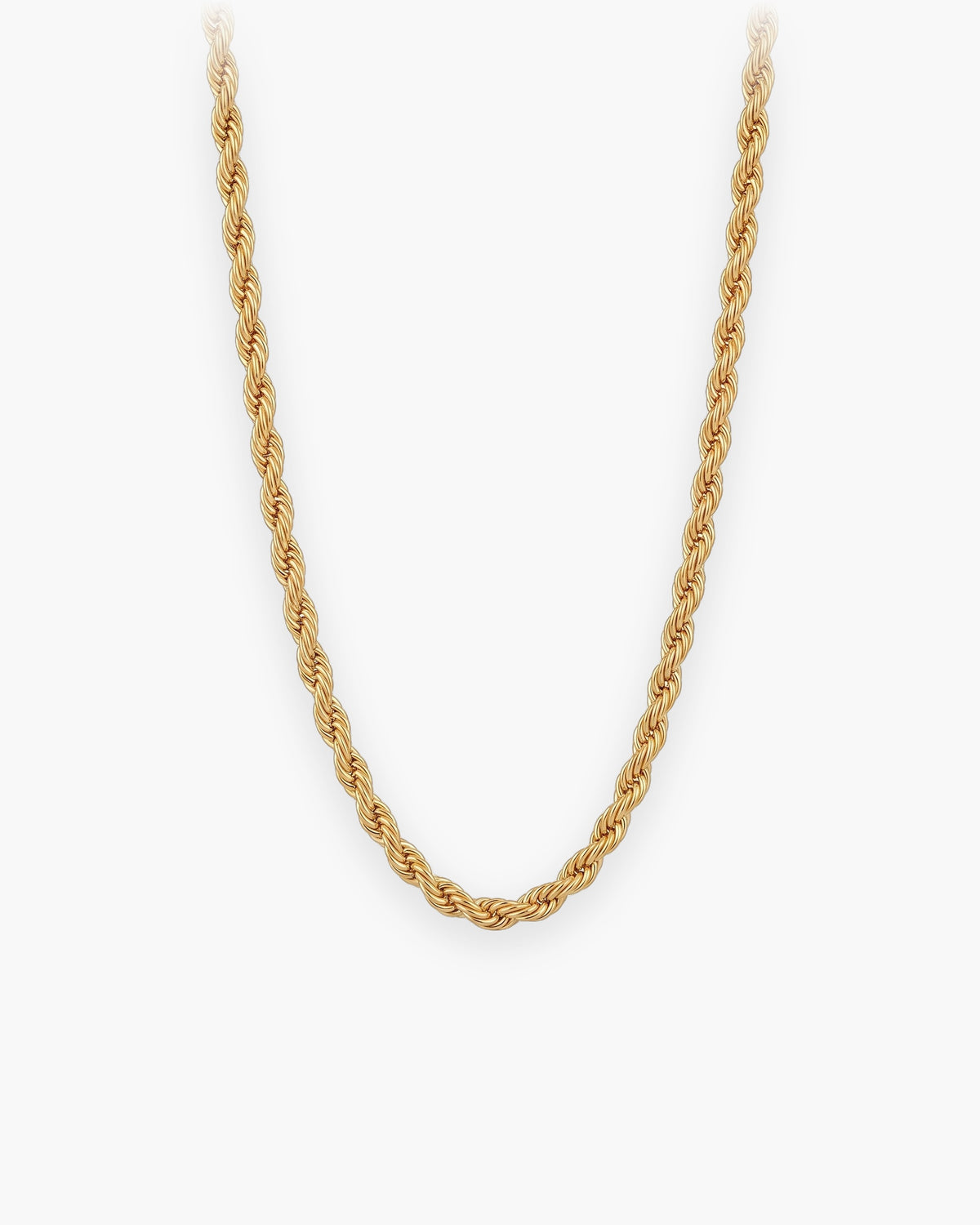 Atlas gold-tone rope chain in gold-tone stainless steel [c:gold]