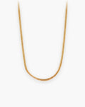 Atlas gold-tone snake chain in gold-tone stainless steel [c:gold]