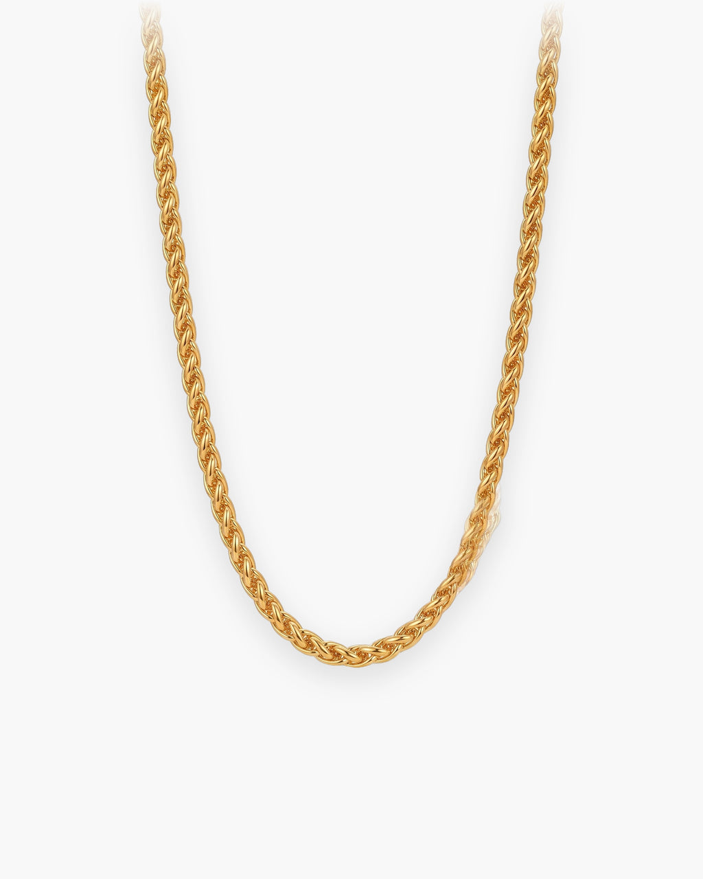Atlas gold-tone wheat chain in gold-tone stainless steel [c:gold]