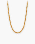 Atlas gold-tone wheat chain in gold-tone stainless steel [c:gold]