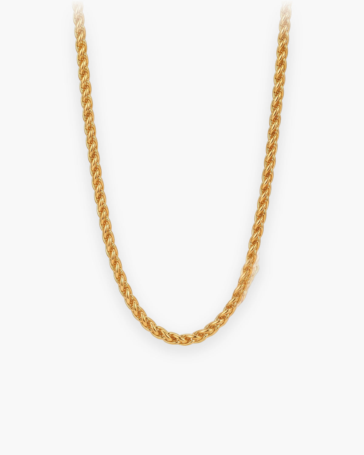 Atlas gold-tone wheat chain in gold-tone stainless steel [c:gold]