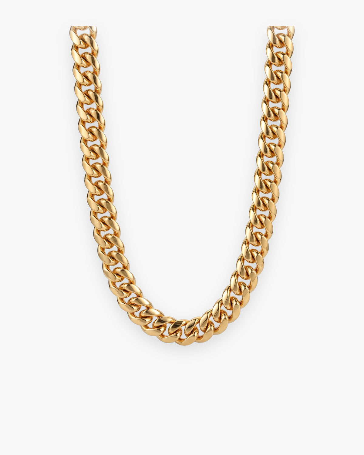 Atlas heavy Cuban chain with box clasp in gold-tone stainless steel [c:gold]
