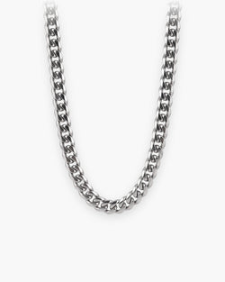 Atlas Miami Cuban chain in silver stainless steel [c:silver]