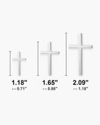 Atlas minimal cross sizes small, medium and large: 1.18, 1.65 and 2.09 inches tall [u:in]