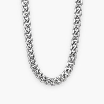 Cuban-Link-Kette Herren Edelstahl, 6 oder 8 mm