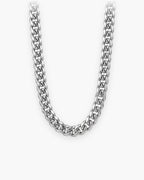 Atlas mirror-polished Cuban chain in silver stainless steel [c:silver]