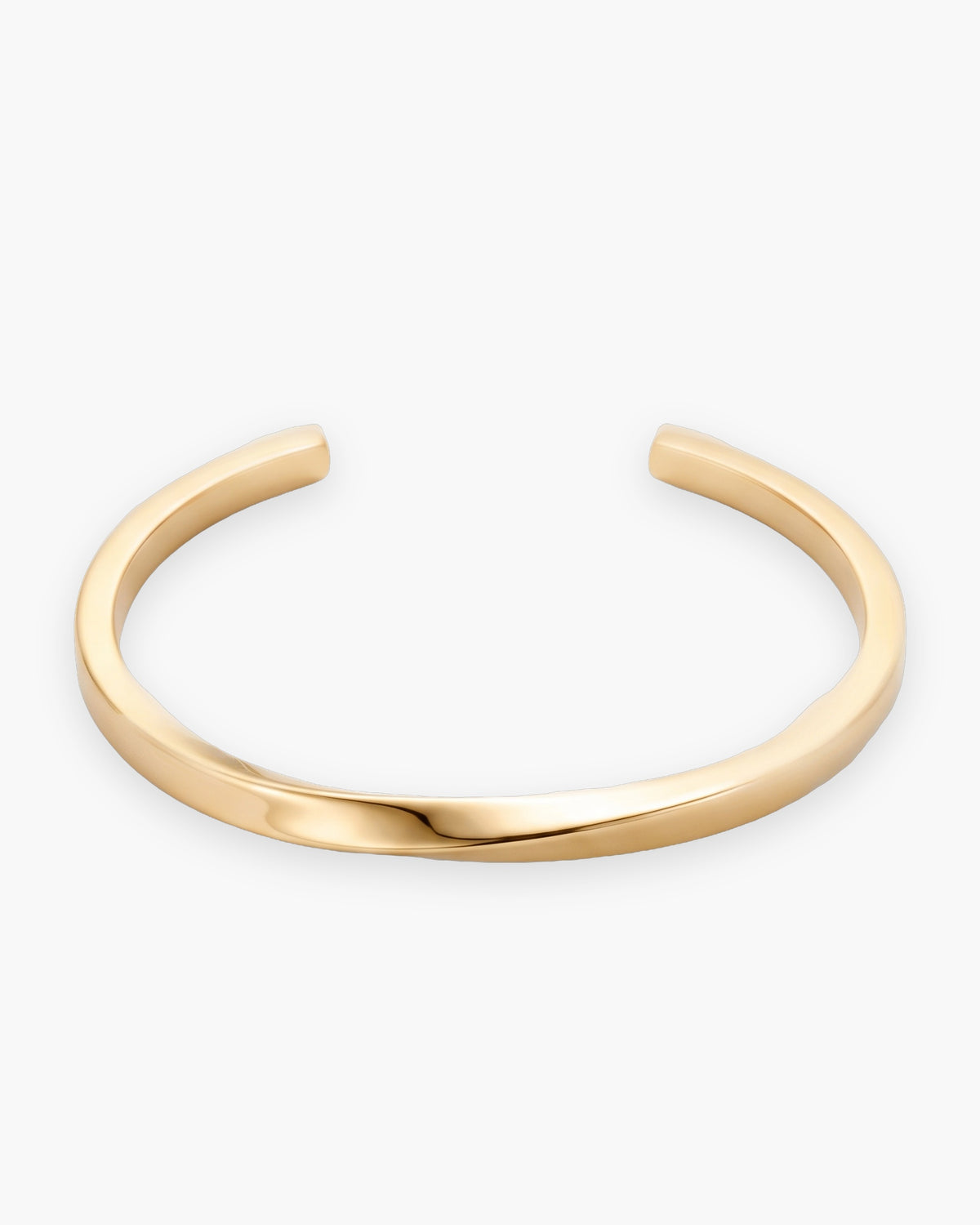 Atlas mobius twist cuff bracelet in gold-tone titanium steel [c:gold]