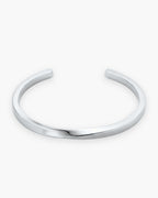 Atlas mobius twist cuff bracelet in silver-tone titanium steel [c:silver]