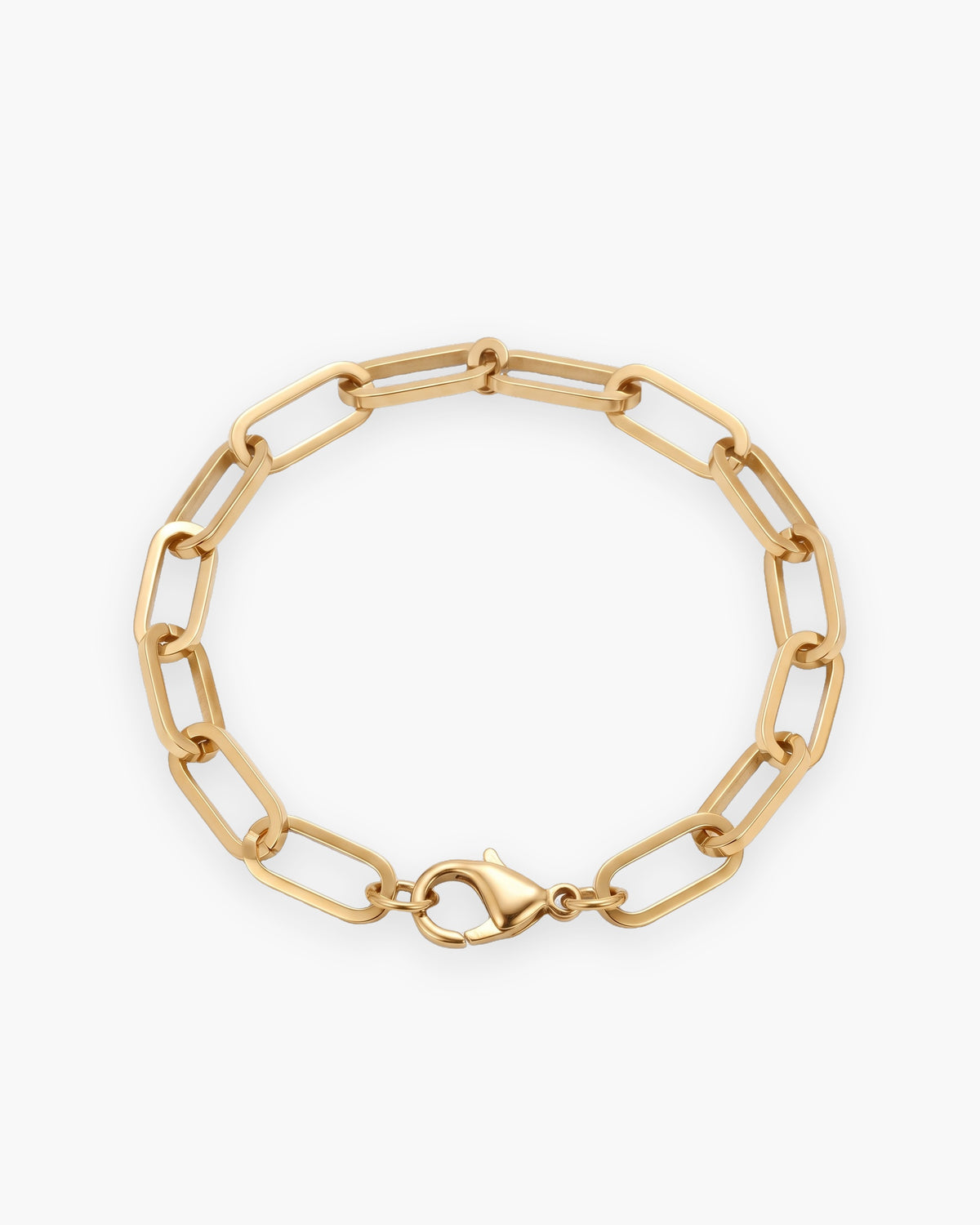 Atlas Paperclip Link Bracelet in gold-tone [c:gold]