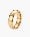 Atlas polished gold-tone band ring in gold-tone stainless steel [c:gold]