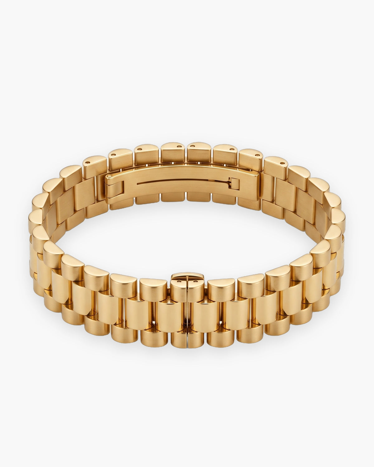 Atlas President link bracelet in gold-tone stainless steel [c:gold]