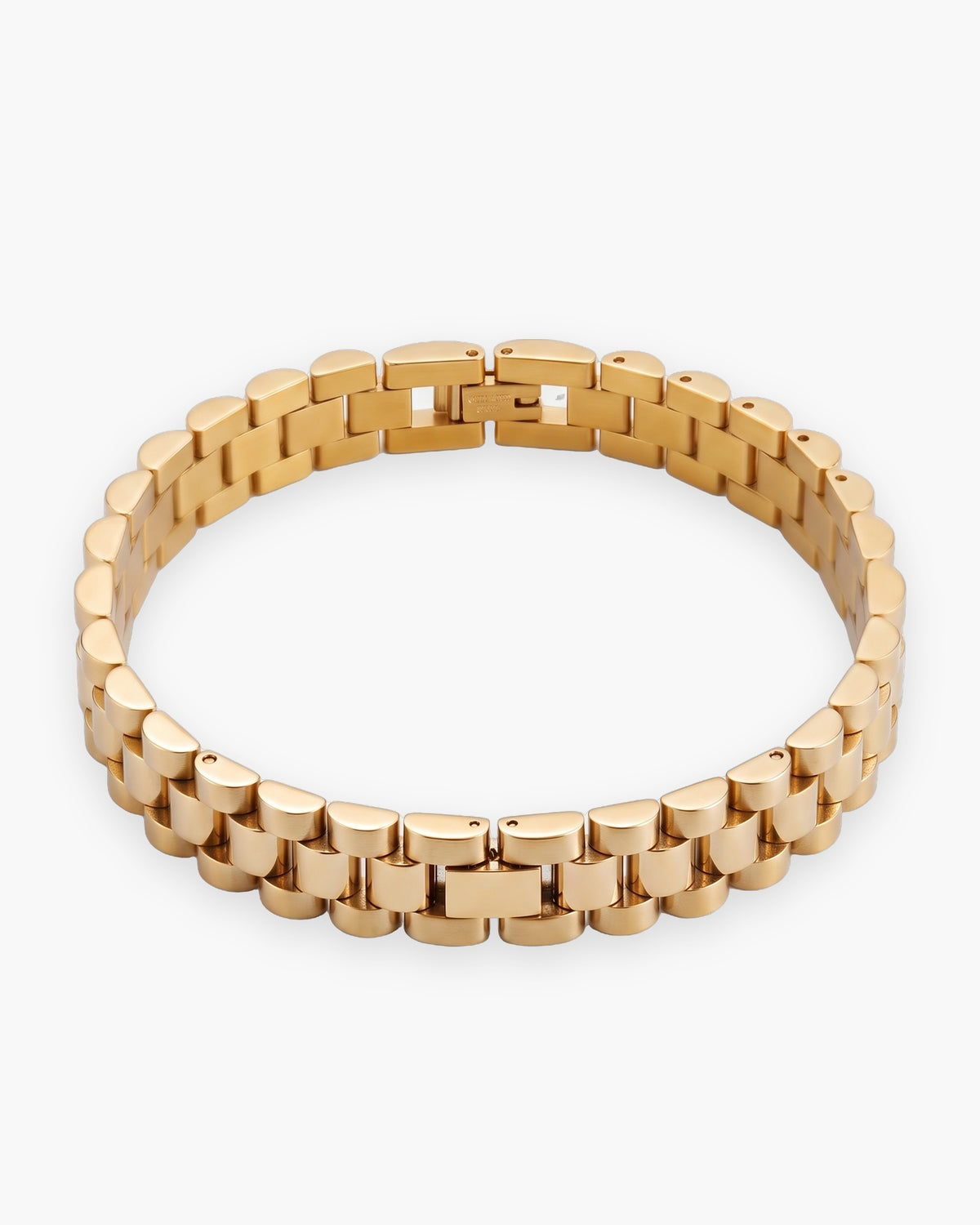 Atlas president link bracelet in gold-tone stainless steel [c:gold]