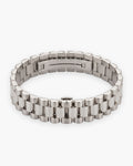 Atlas President link bracelet in silver stainless steel [c:silver]