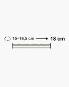 Atlas President link bracelet length 18 cm with matching wrist size [u:mm]