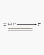 Atlas President link bracelet length 7 inches with matching wrist size [u:in]