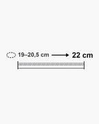 Atlas President link bracelet length 22 cm with matching wrist size [u:mm]