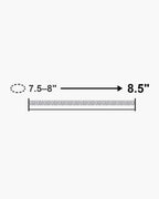 Atlas President link bracelet length 8.5 inches with matching wrist size [u:in]