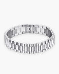 Atlas President link bracelet in silver-tone titanium steel [c:silver]