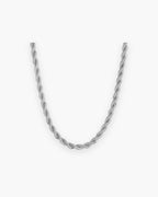 Atlas rope chain in silver titanium steel, 2.5 mm [c:silver]