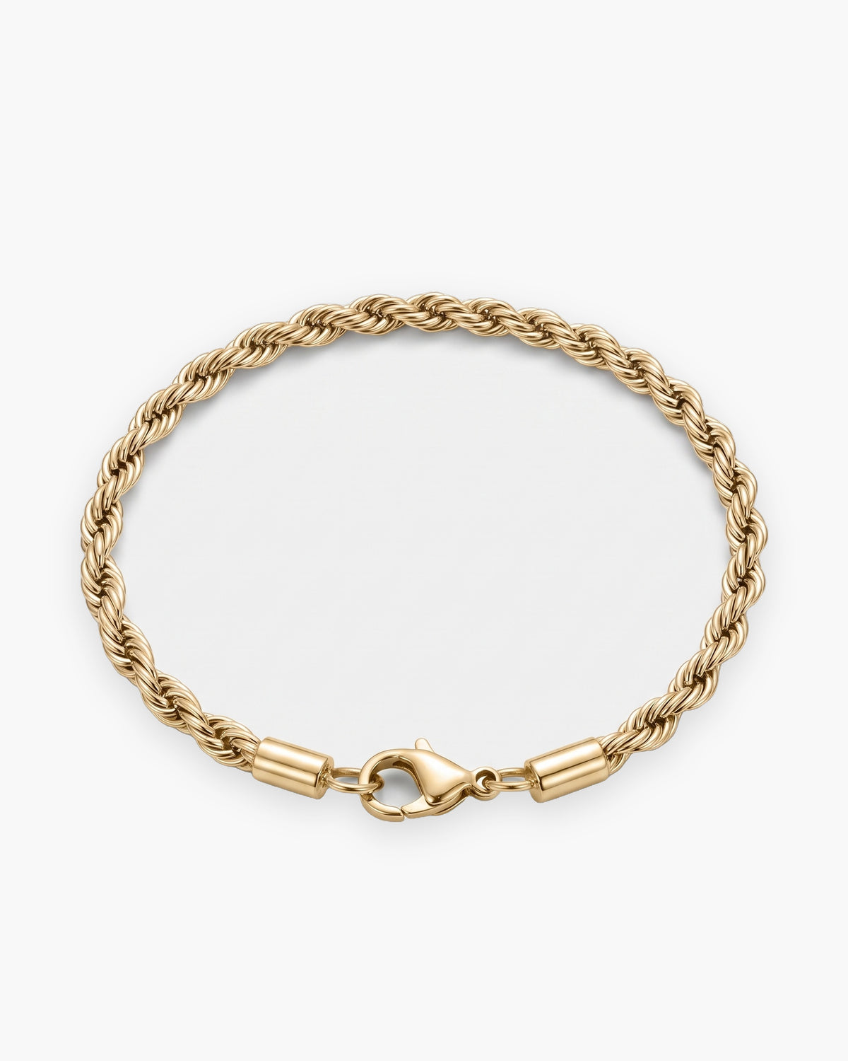 Atlas rope chain bracelet in gold-tone stainless steel [c:gold]