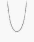 Atlas rounded box chain in silver-tone stainless steel [c:silver]