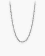 Atlas rounded box chain in silver-tone stainless steel [c:silver]