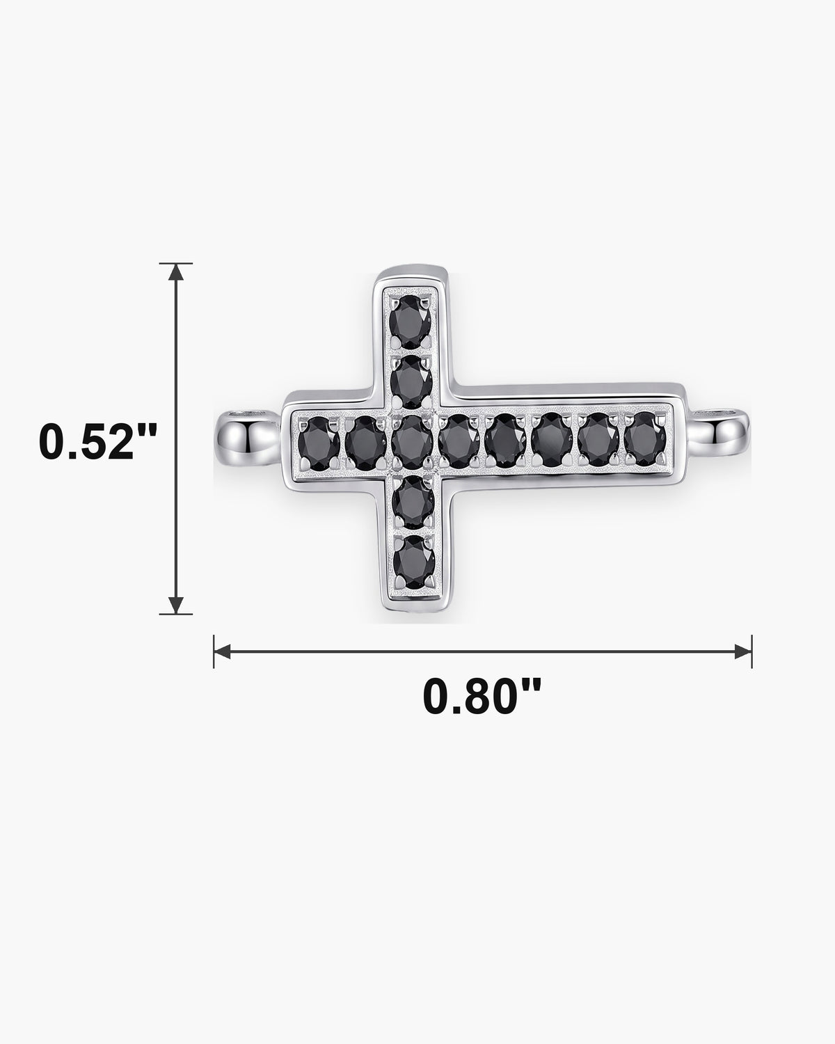 Atlas sideways cross dimensions 0.8 x 0.52 inch [u:in]