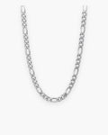 Atlas slim Figaro chain in silver-tone stainless steel [c:silver]