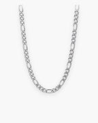Atlas slim Figaro chain in silver-tone stainless steel [c:silver]